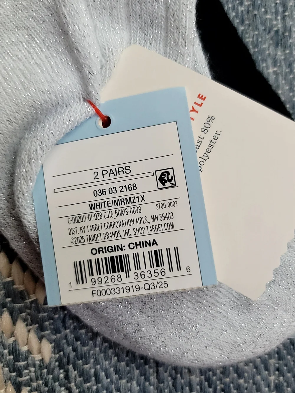 Target Cat & Jack Black and White Ruffle Ankle Socks - 2 Pack